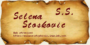 Selena Stošković vizit kartica